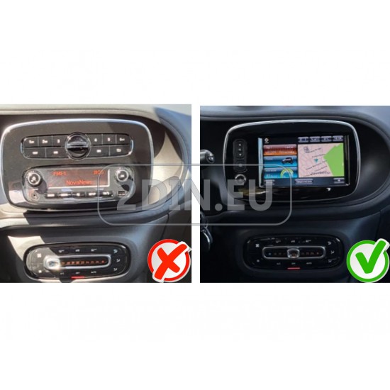 SMART Fortwo, Forfour - 9" МУЛТИМЕДИЯ / Навигация android 16